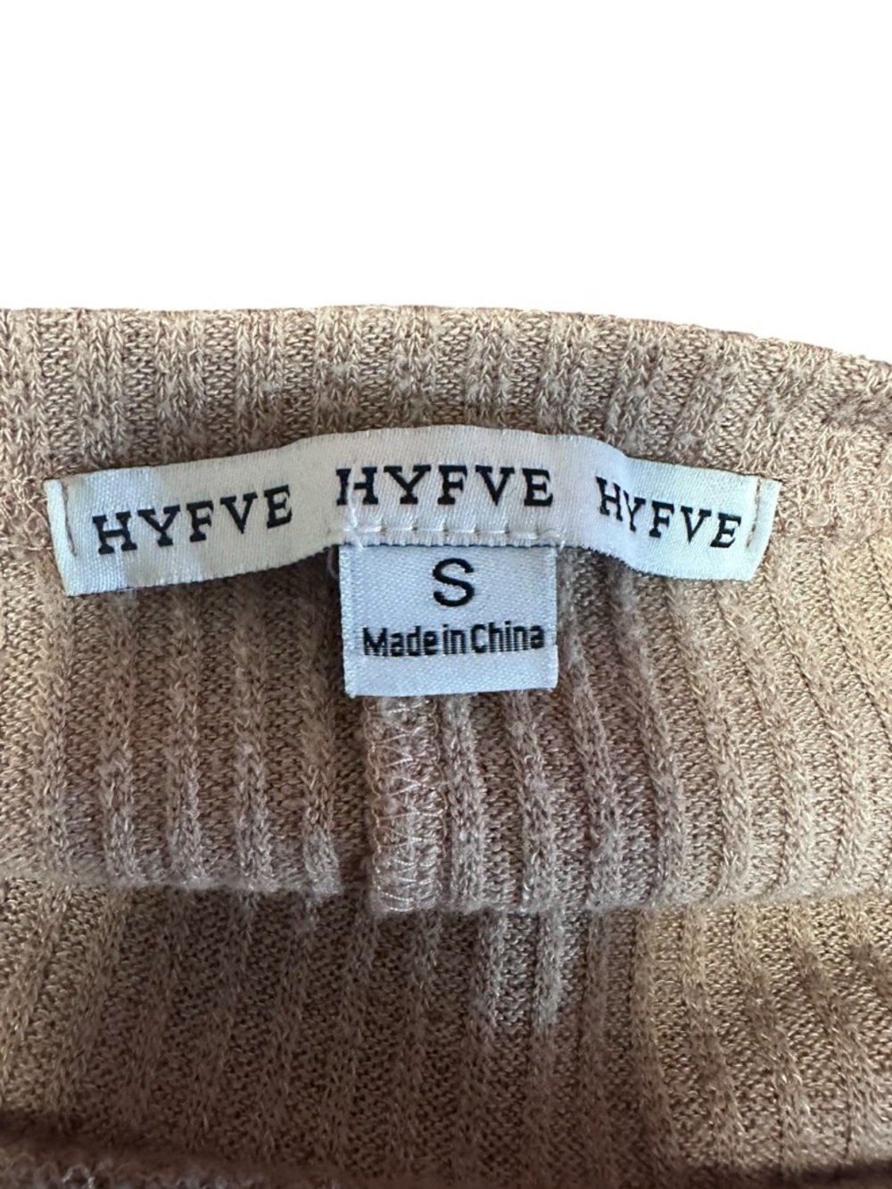 HYFVE Ribbed Knit Top - Beige Blush - Picture 3 of 4